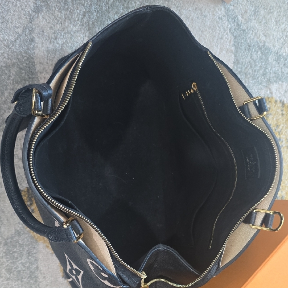 Authentic Louis Vuitton Grand Palais MM Bicolor Monogram Empreinte Leather - Picture 5 of 15